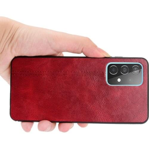 Best Quality Leather Plain Fitted Case for Samsung Galaxy A72 5G A52 A12 A02 A21S A31 A51 A71 Note 20 S21 S20 FE Phone Bag