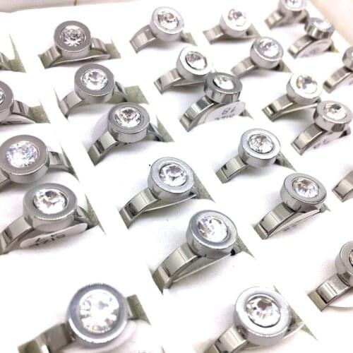 MixMax 36pcs Womens Rings Stainless Steel Fashion Jewelry Ring Wholesale Lot Brand New Party Gifts
