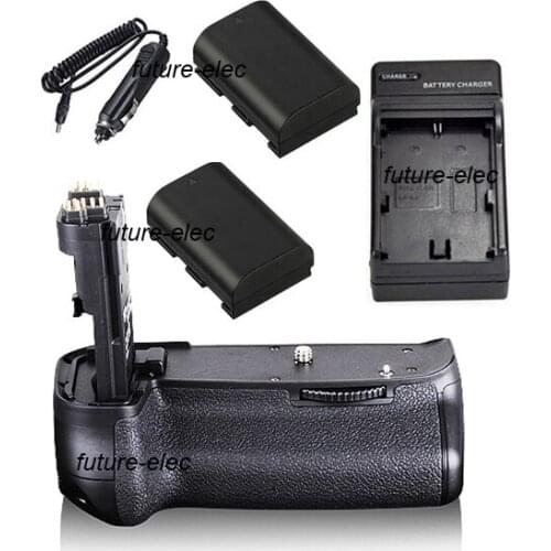 Battery Hand Handle Grip Holder Pack Vertical Shutter For Canon EOS 60D 60Da Digital SLR Camera as BG-E9 +2 x LP-E6+ Car Charger