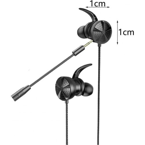 G30 Earphone Wired Universal with Mic Gaming Earbuds Noise Reduction Deep Bass Earphones for Tablets