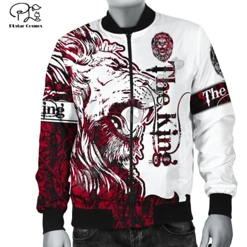 PLstar Cosmos Lions 3D Printed 2021 New Fashion Men Bomber Jacket Hip Hop Unisex Casual Windbreaker Drop Shipping Style-L28