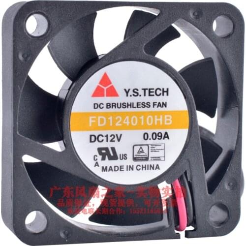 FD124010HB 4010 12V 0.09A 4cm Double Ball Fan