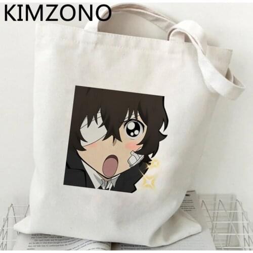 Osamu Dazai shopping bag cotton bolso jute bag eco canvas tote bag bolsa compra ecobag jute reciclaje grab