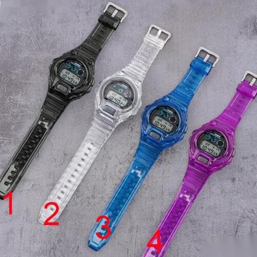 Elastic Durable Silicone WatchBands For Casio G-Shock DW-6900 DW6900 Watch Accessories Fashion High Quality Jelly Wrist Strap