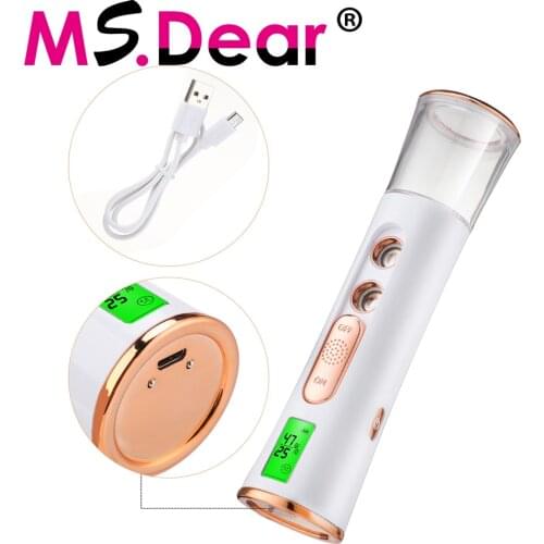 Nano Face Spray Bottle Facial Steamer USB Rechargeable Mist Sprayer Skin Moisture Meter Portable Beauty Skin Care Tools