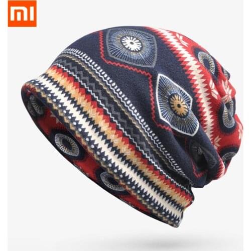 Xiaomi Winter Warm Beanies Hip Hop Hat For Women Men Trendy Streetwear Scarf Bonnet Outdoor Cycling Cap Elastic Hats New FASHION