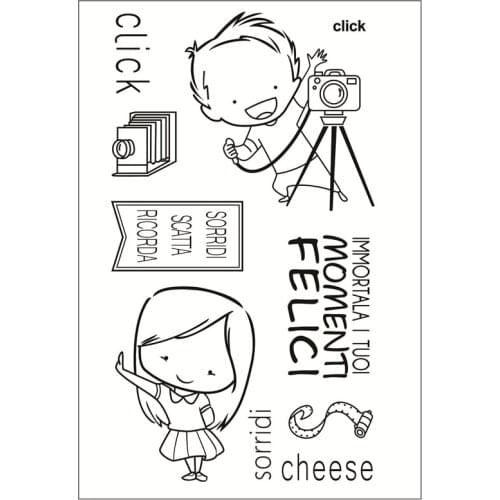 Italian bird letter ransparent Clear Stamps Silicone Seals for DIY scrapbooking photo album Card Making