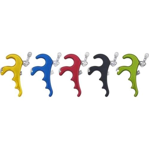 Archery Compound Bow Release 4 Finger Release Grip Caliper Arrow Release Aids Hunting Accessories