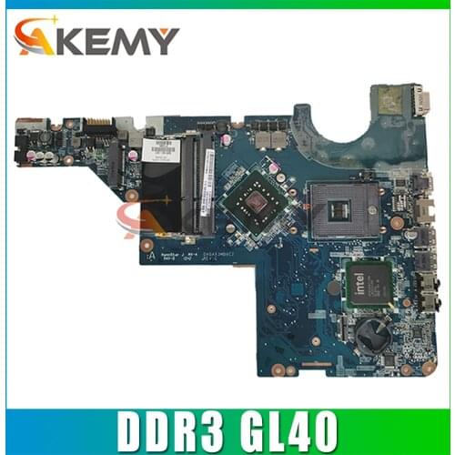 High Quality For HP G42 CQ42 G62 CQ62 Laptop Motherboard DDR3 GL40 605140-001 DA0AX3MB6C2 MainBoard 100% Tested Fast Ship
