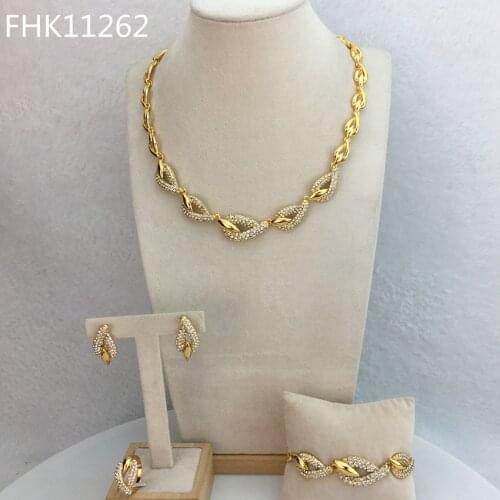 Yuminglai Dubai Fine Jewlery Classic Gold Plated Jewelry for Women FHK11262