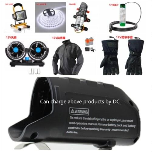 Max 3A USB Adapter Charger Holster Replacement For BOSCH Professional Li-ion Battery 10.8V/12V BHB120 AC/DC Adapters