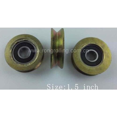 1.5 inch groove V trck roller with 6000RS Bearing (diameter 38mm,thickness 12mm)