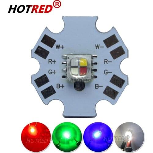 5pcs/lot Cree XLamp XM-L XML RGBW RGB White or RGB Warm White Color 12W High Power LED Lamp Emitter 4-Chip 20mm Star PCB Board