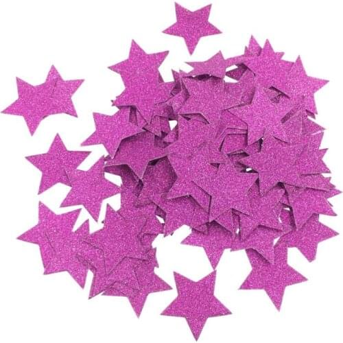 500pcs 3cm Purple Stars Paper For Wedding Bridal Party Throwing Confetti Baby Shower Table Decoration Scatter Sprinkles