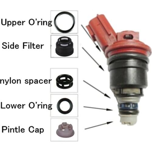 6pieces/set auto parts fuel injector repair kits for 16600-96E01 A46-00 FJ285 for NISSAN (AY-RK049)