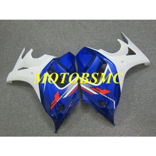 Side Fairing parts for Kantana GSXF650 GSX650F 08 09 10 11 12 GSX 650F 2008 2012 ABS White blue Fairings set SU07