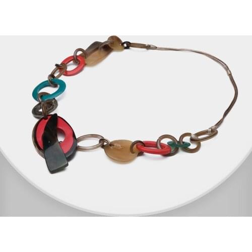 Amorita boutique fashionable geometric colourful necklaces