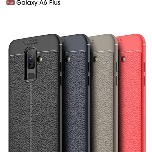 Carbon Fiber Cover Case For Samsung GALAXY A6 Plus Cases 2018 Silicon Soft For Samsung GALAXY A6 2018 Case Coque Etui Fundas