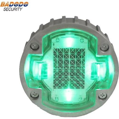 Color IP68 Waterproof aluminum case Solar Powered Road Stud Light Reflective Ground Warning lamp