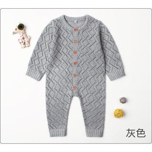 Baby clothes autumn winter baby rompers kids cotton Knitting jumpsuits suit newborn baby boy and girls overalls