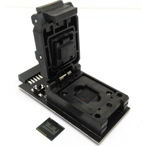 EMMC153/169 Reader test socket to 20 Pins Clamshell Structure BGA153/169 Size12x16mm Pitch 0.5mm for smart phone data recovery