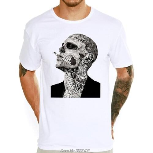 2019 Summer Mens Zombie Boy Printed T-Shirt Short Sleeve Male Boys Tops Hipster Fashion Design T Shirts Harajuku Streetwear