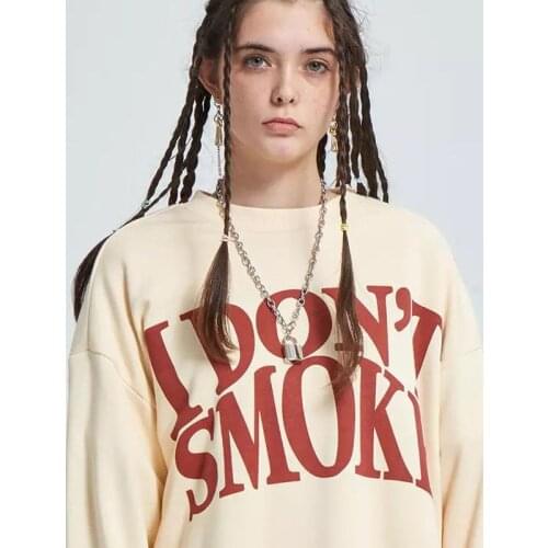 2021SS spring autumn long sleeve T-shirt for men women letter printing lovers O-neck oversized shirts hip hop casual sweatshirt