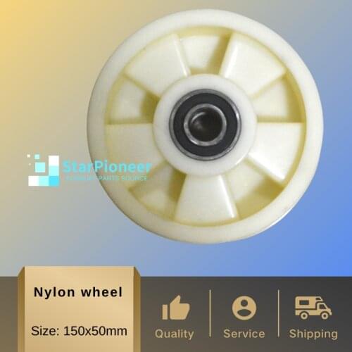 Hydraulic pallet truck wheels hand pallet truck wheel 150x50 mm White Nylon with bearings 6204