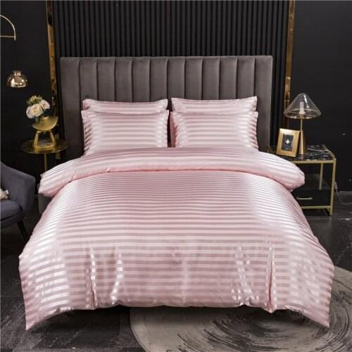 Comforter Cover Set Full Queen King Size Bedding Set With Pillowcase Polyester Satin Duver Covers housse de couette For Double