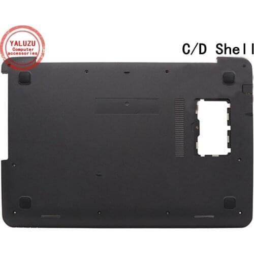 NEW Shell For ASUS A555 X555 K555 F555 W519L VM590L VM510 X554 Palmrest Upper Case/Bottom Base Cover Black Silver