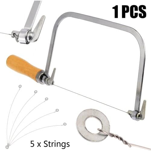 30cm Practical Soap Loaf Cutter Stainless Steel 5 Loaf Wire String Cutting Saw Blade for Soap Candle Wax Making