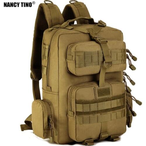 NANCY TINO Military Army Tactical Backpack 30L Mochila Militar Laptop Rucksack Outdoor Camping Hiking Trekking Bag for Travel