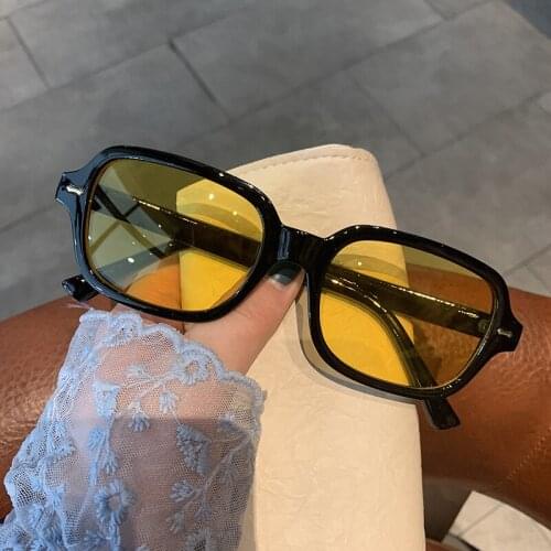 New arrival 2021 rectangle futuristic rivet sunglasses women men uv400 brand designer ladies fashion sun glasses oculos de sol
