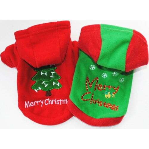 XS/S/M/L Pet Dog Clothes Christmas Tree Costume Cute Clothes For Small Dog Cloth Costume Hoodie Xmas apparel for Kitty Dog New