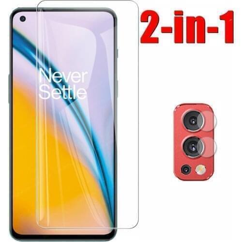 2in1 Tempered Glass On For OnePlus Nord 2 5G Screen Protector Glas For One Plus One+ Nord2 5G Camera Protective Glass Lens Film
