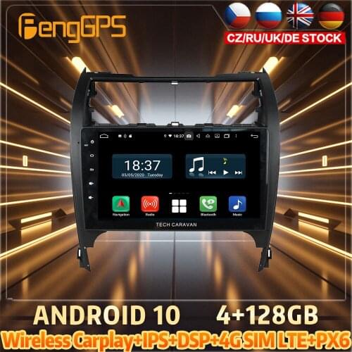 128G Android10 PX6 DSP For TOYOTA CAMRY 2012 2017 Car DVD GPS Navigation Auto Radio Stereo Video Multifunction CarPlay HeadUnit
