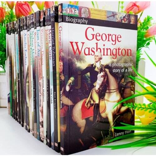 22 Books/set,DK Biography History Famouse Person,Biography,English Childrens Book English Picture Book,kids Bed Time Reading