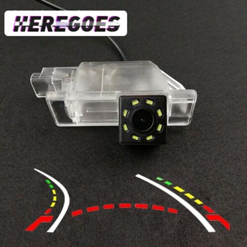 Wireless Car CCD Rear Camera Fisheye 4 8 12 led dynamic Night Vision For Peugeot 301 308 408 508 2013 2014 Citroen C5 C4