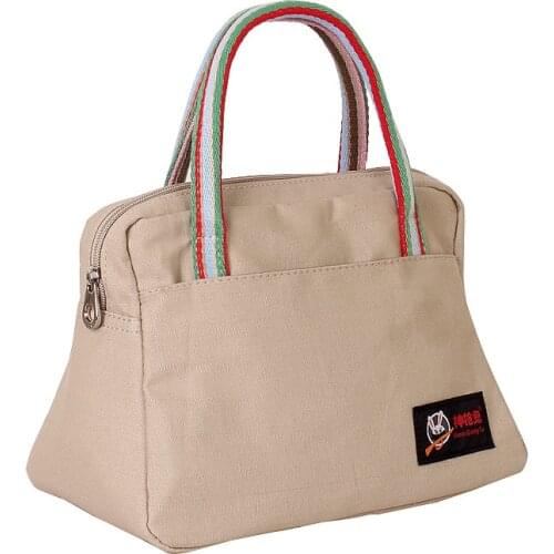 Brand Womens Bag Candy-colored Canvas Bag Small Fresh Handbag Womens Fashion Lady Small Square Bag Handbag Bag