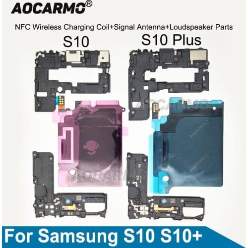 For Samsung Galaxy S10 S20 Plus S10+ S10E Wireless Charging Coil NFC Loudspeaker Signal Antenna Cover Replacement