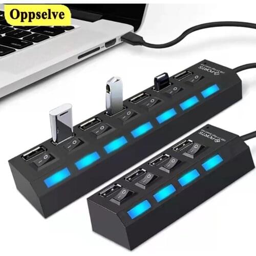 USB3.0 Hub LED Docking Station Multi-Interface Splitter Converter Multi USB C Hab Converter Adapter for PC Computer Accessories