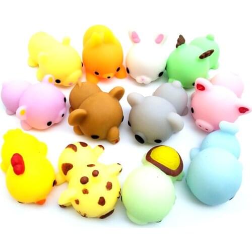 Jumbo mignon anti-stress balle presser Mochi croissant abréagir doux collant
