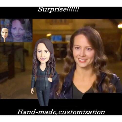 Custom Single Figures 18cm 20cm 22cm 24cm Height Clay DIY Style Hand-Made Real-Man Girl Doll Kids Valentines Birthday Gift