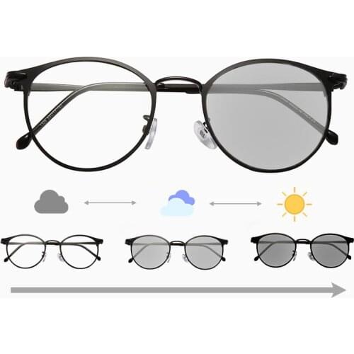 Photochromic Sunglasses Men Women Fashion Chameleon Anti-blue light Glasses With Color Change Driving Night Vision 2021