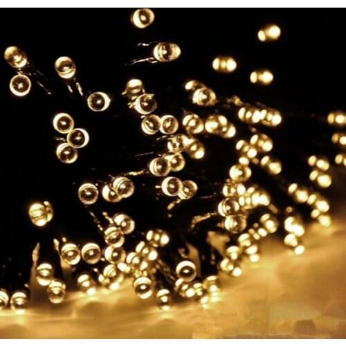 72ft New 22m 200LED Solar Powered Fairy String Lights Garden Christmas Wedding Party Xmas Decor Outdoor Lamp-4 colors optional