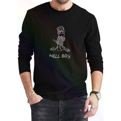 Lil Peep Hellboy Logo Classic Black T-Shirt 2021 Newest Summer Mens Long Sleeve Popular Tees Shirt Tops Novel Unisex
