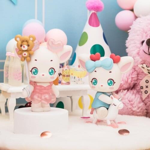 Cute toy authentic deer almond happy party series blind box trend doll decoration gift