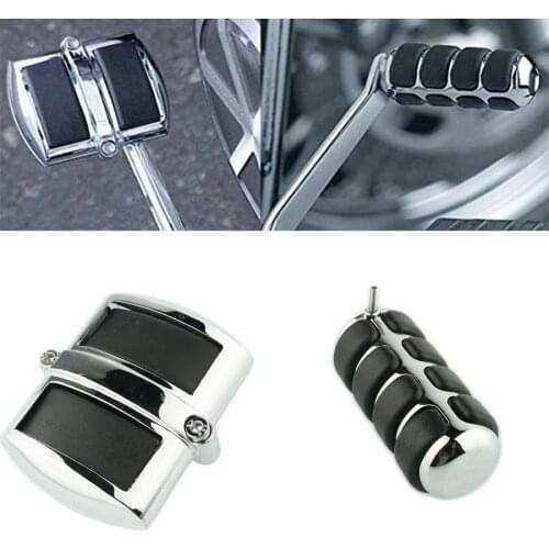 Motorcycle Chrome Gear Shift Lever Peg Brake Pedal Cover For Yamaha V-Star XVS 650 950 1100 2009-2012