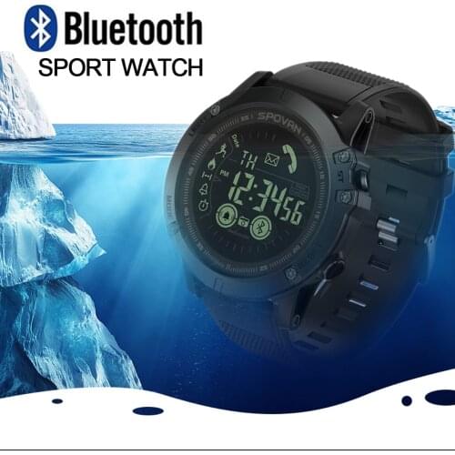 For SPOVAN Bluetooth Mens Watch Fashion Sport Clock Waterproof Multi-functional Digital Watch For Relogio Feminino PR1