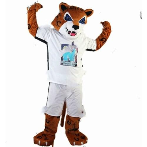 Customized Tiger Mascot Walking Cartoon Doll Costume Cosplay Props Animation Character Activity Performance Doll